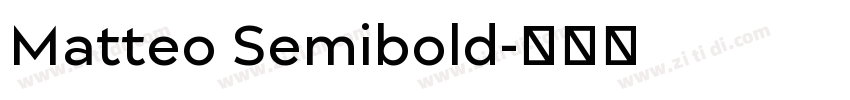 Matteo Semibold字体转换